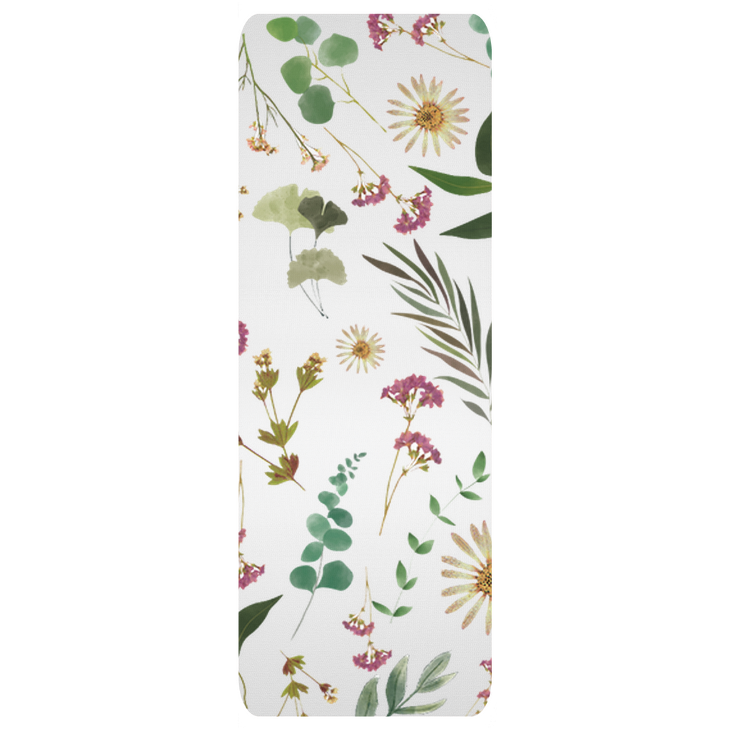 Flower and Leaf Pattern Yoga Mats