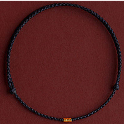 Small Bead Handmade Braided Red Rope Bracelet