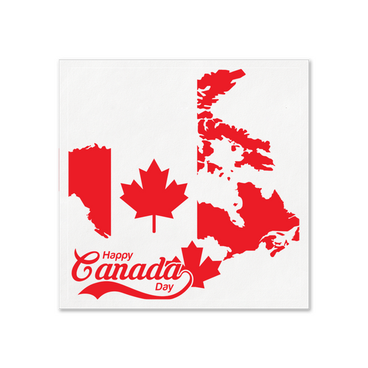 Happy Canada Day Uncoined Napkins