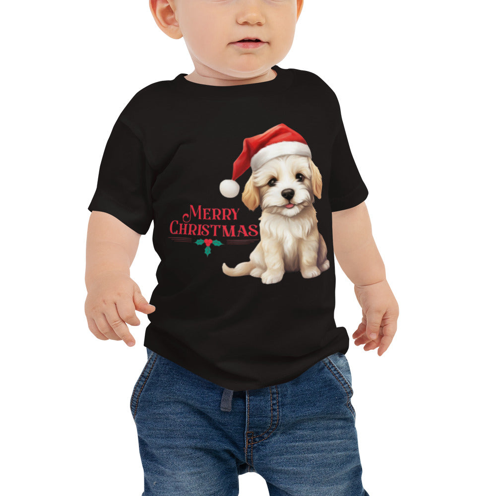 Pup Christmas Baby Jersey Short Sleeve Tee