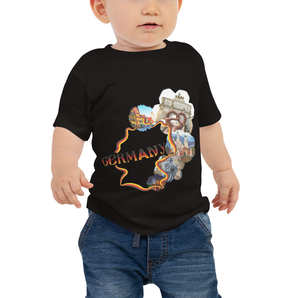 Germany Map Baby Jersey Short Sleeve Tee