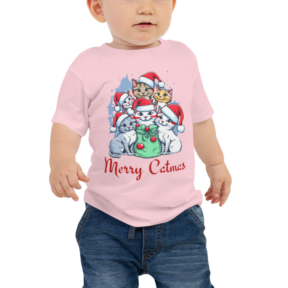 Cat-mas Baby Jersey Short Sleeve Tee