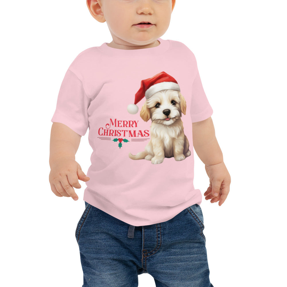 Pup Christmas Baby Jersey Short Sleeve Tee