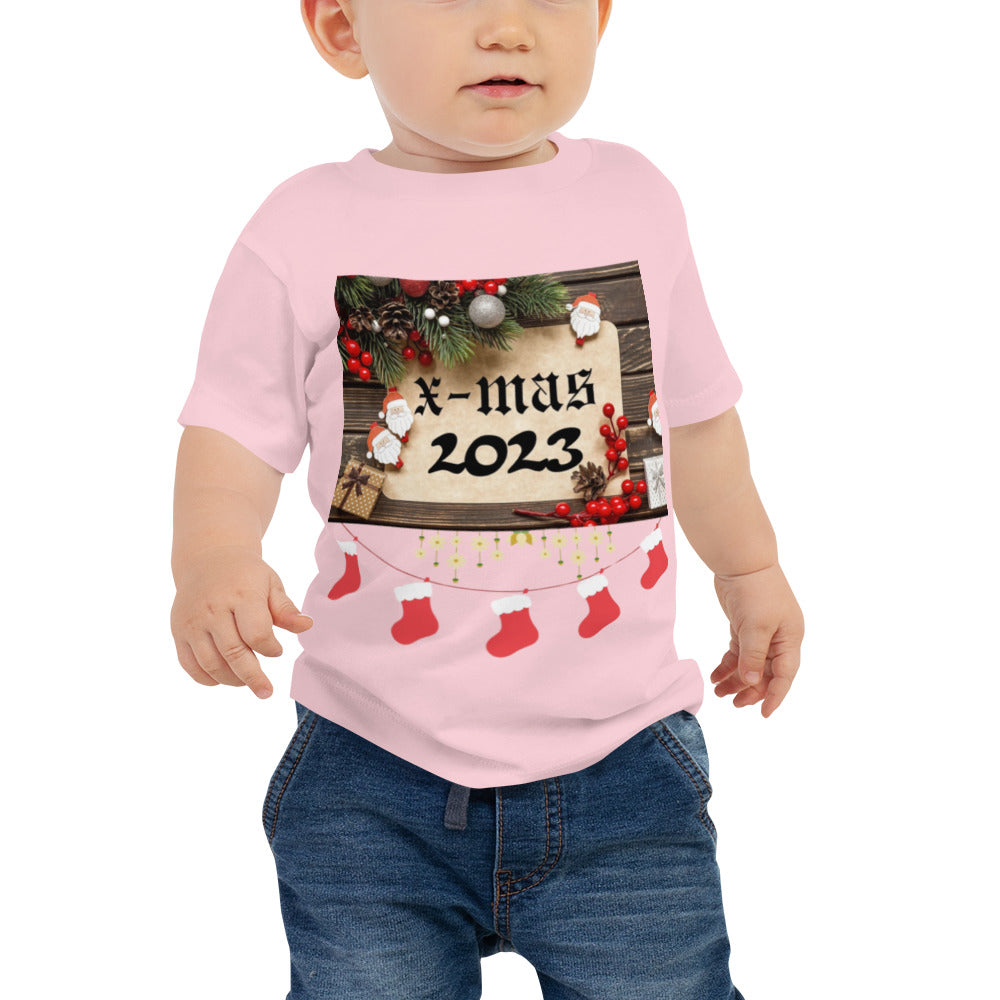 X Mas 2023 Baby Jersey Short Sleeve Tee