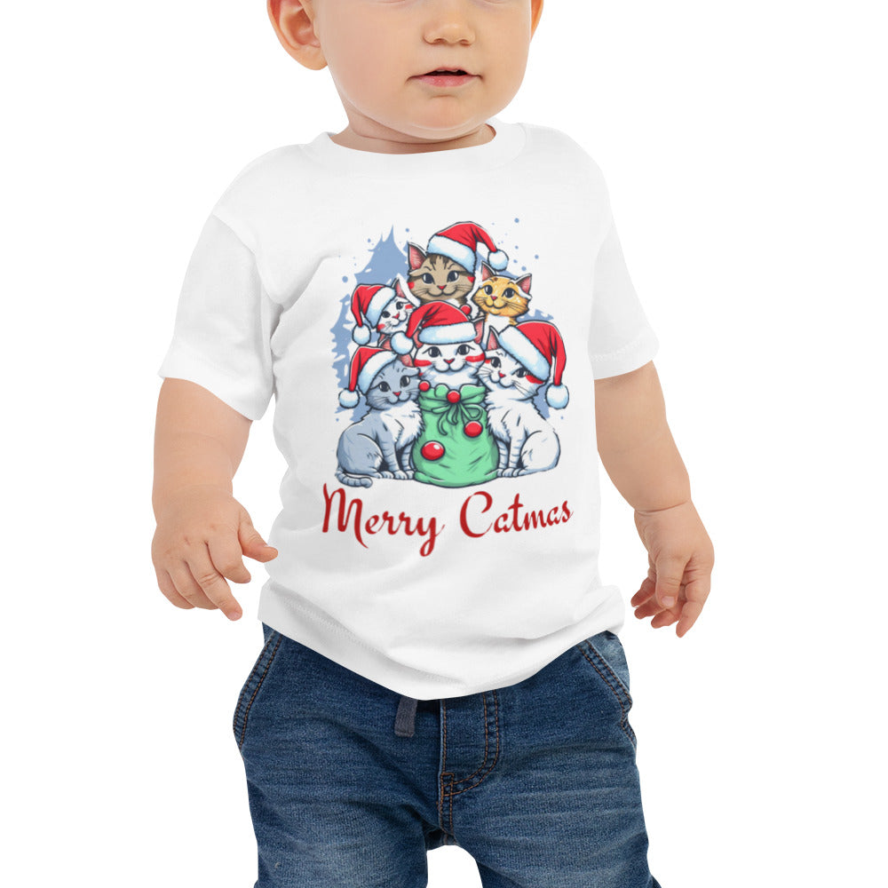 Cat-mas Baby Jersey Short Sleeve Tee