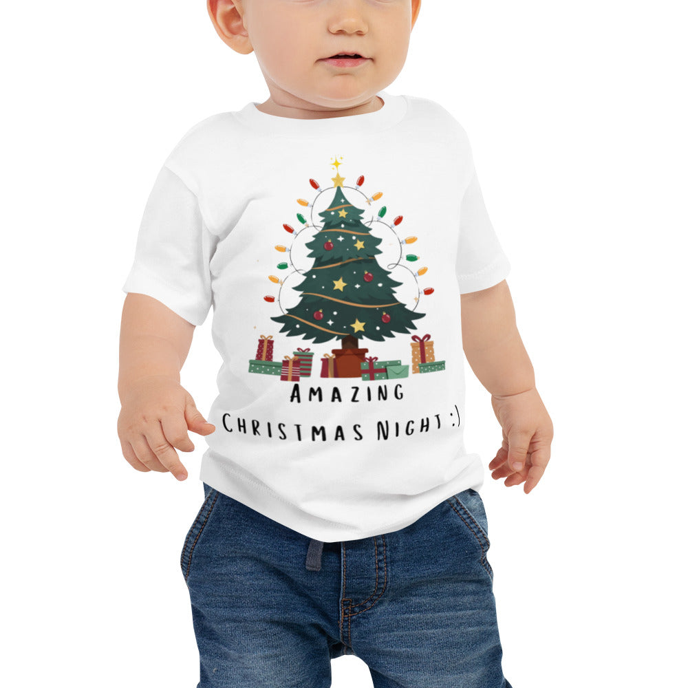 Christmas Night Baby Jersey Short Sleeve Tee