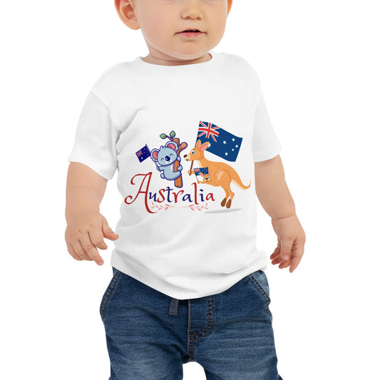 Australia Flag Baby Jersey Short Sleeve Tee