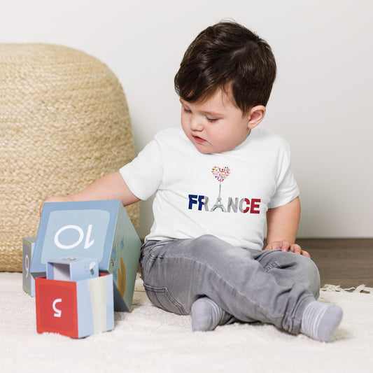 France Eiffel Tower Baby Jersey Short Sleeve Tee