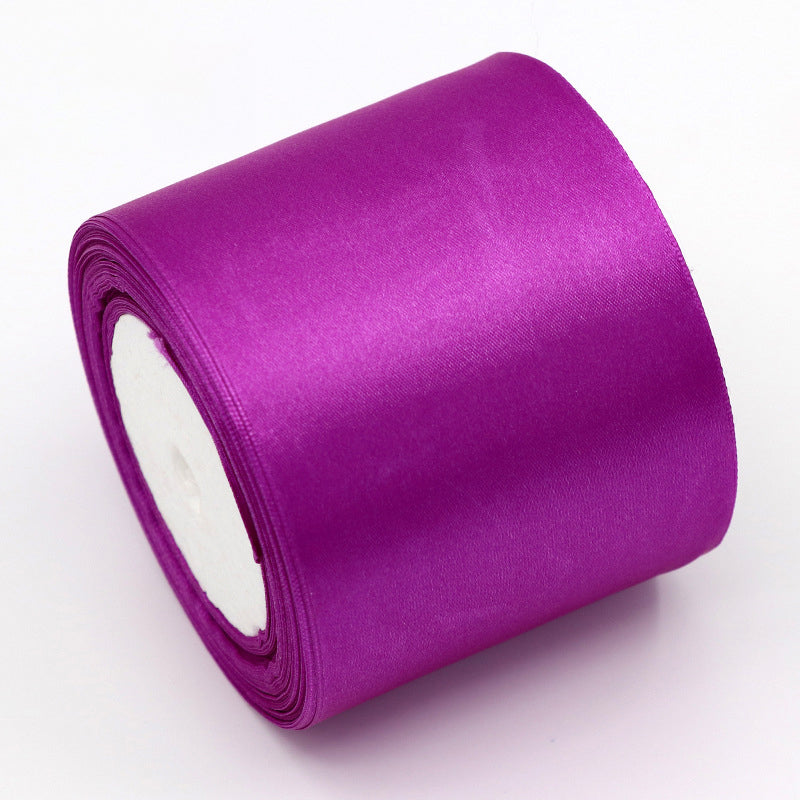 8CM Wide Ribbon Silk Colored Ribbons Wedding Supplies