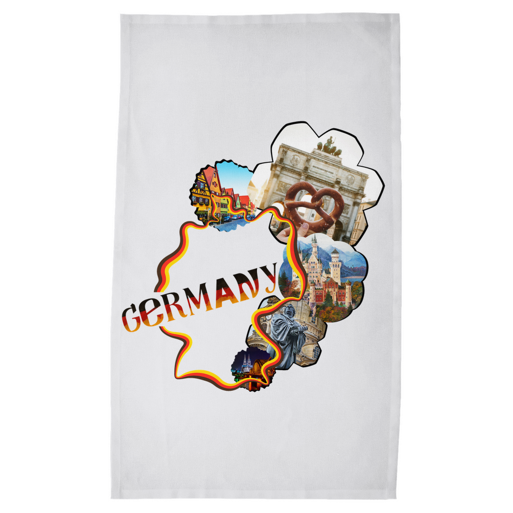 Germany Map Tea Towels