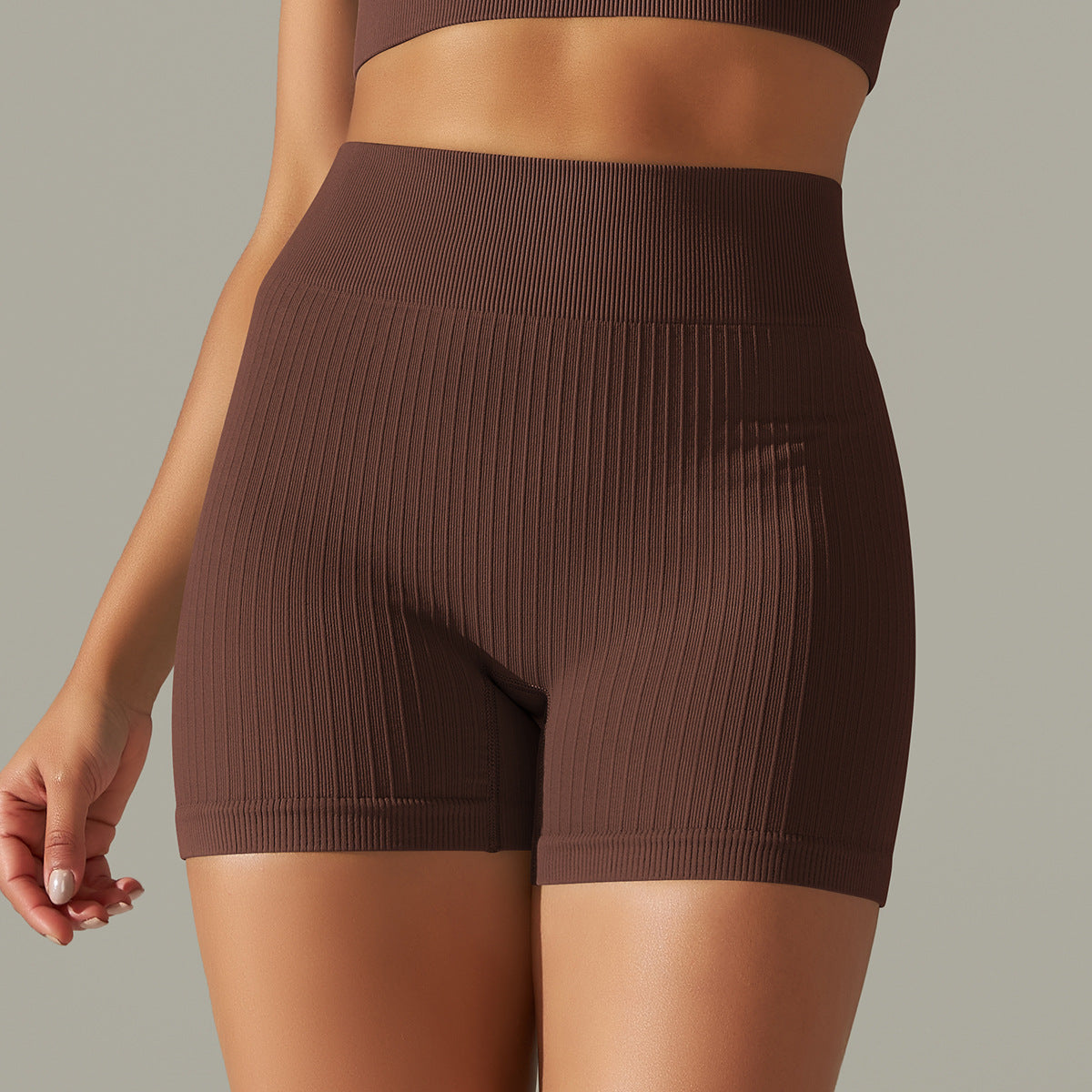 Seamless Thread Knitted Yoga Pants High Waist Hip Lift