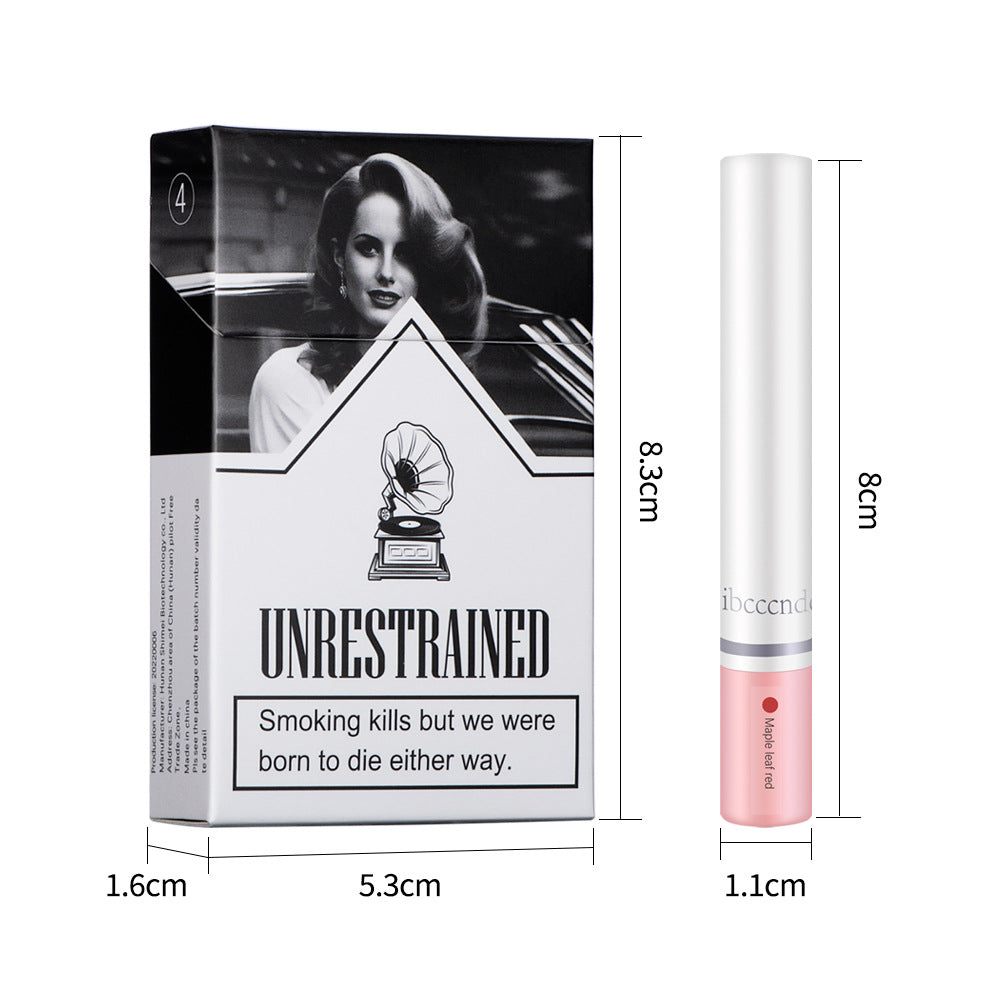 Creative Cigarette Lipstick Set 4 Colors Matte Long Lasting Waterproof Matt Lip Stick Tube Nude Red Lips Makeup