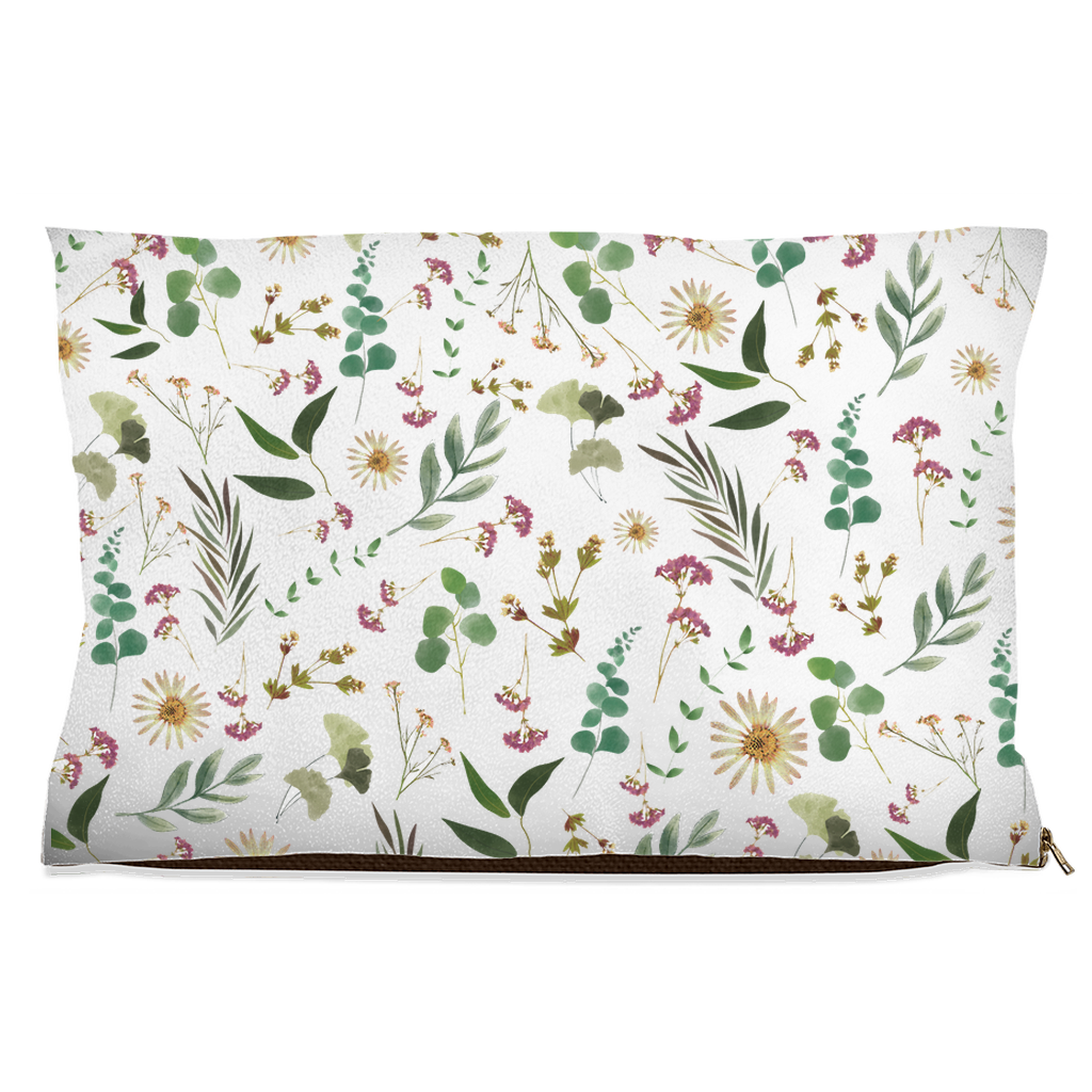 Flower and Leaf Pattern Dog Beds