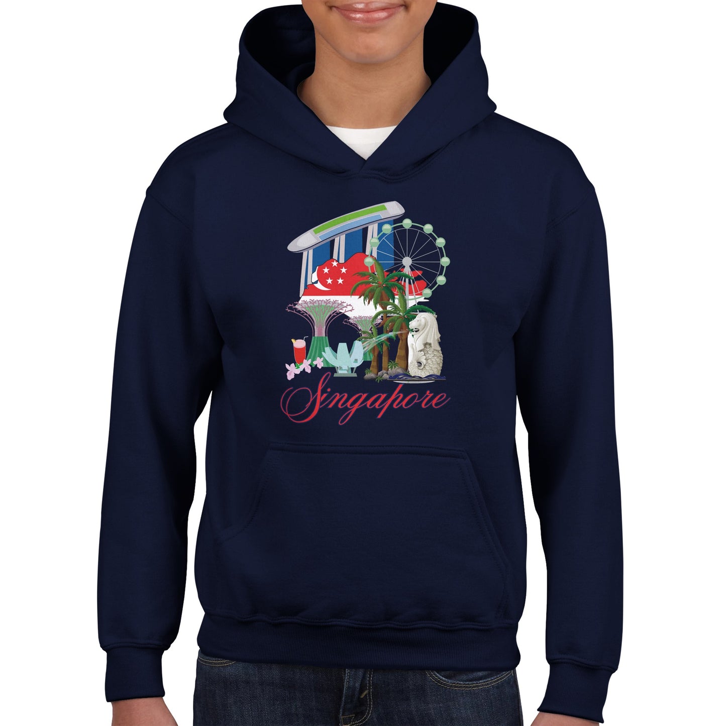 Singapore Classic Kids Pullover Hoodie