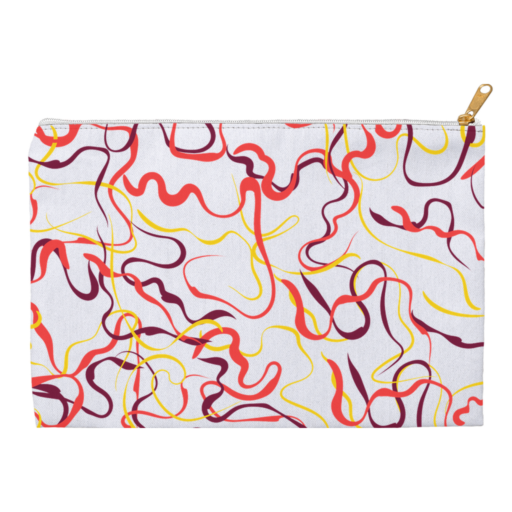 Abstract Line Pattern Accessory Pouches