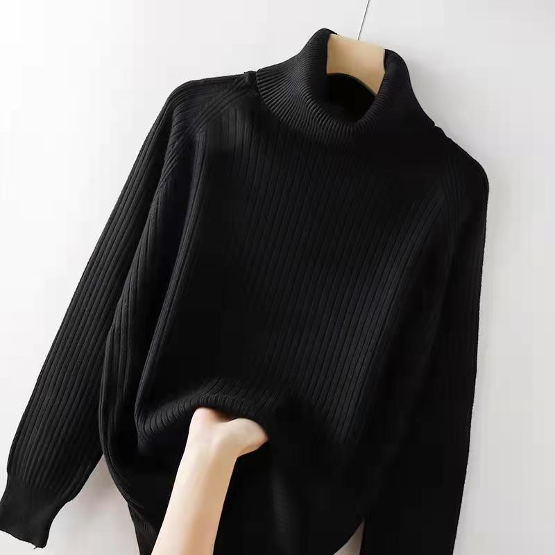 Turtleneck Bottoming Shirt Oversized Knit Sweater