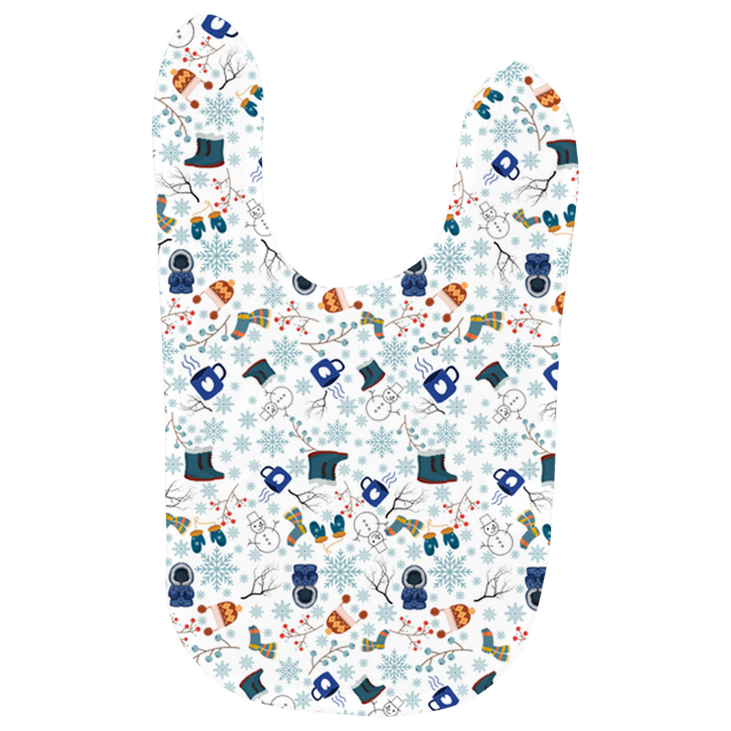 Winter Pattern Baby Bibs