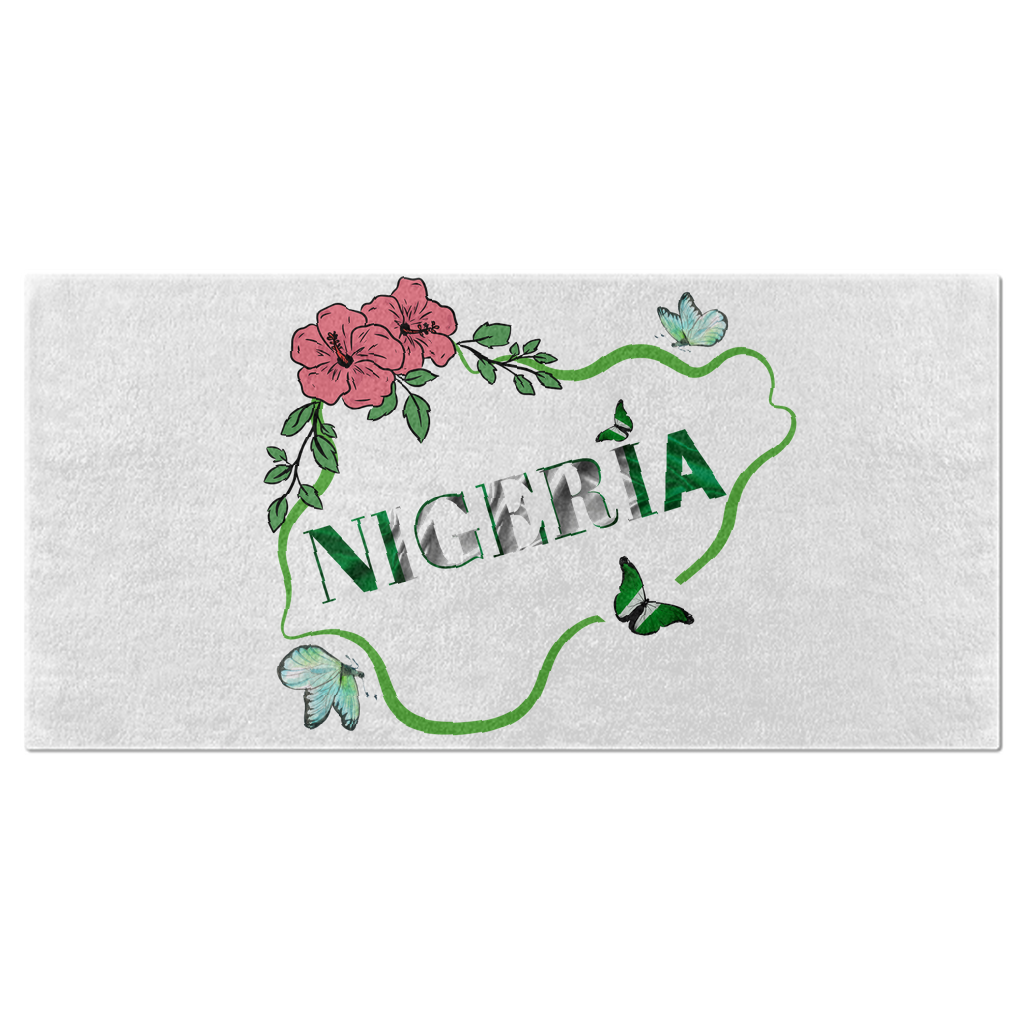 Nigeria Butterfly Bath Towels