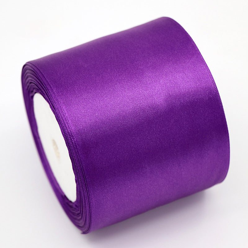 8CM Wide Ribbon Silk Colored Ribbons Wedding Supplies