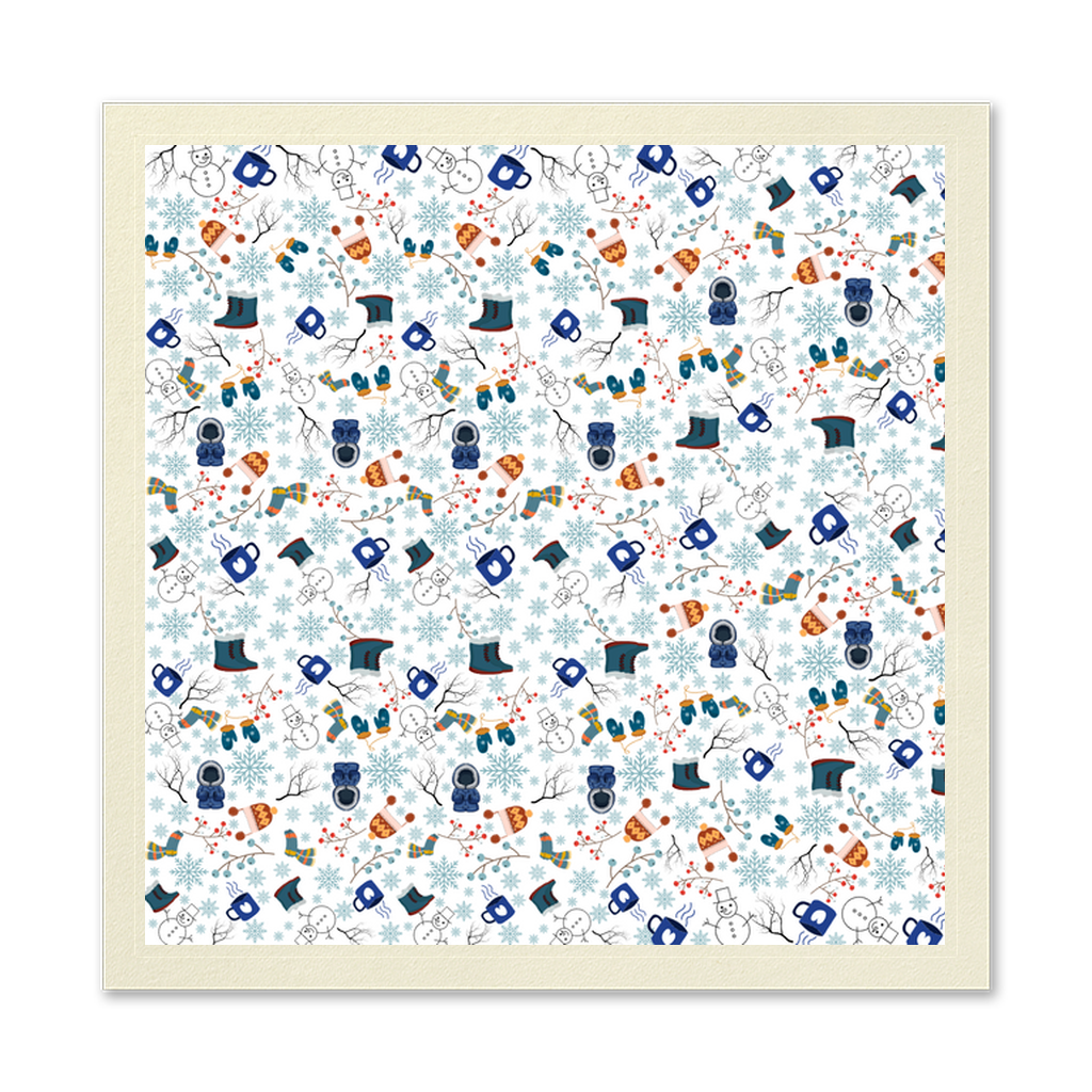 Winter Pattern Uncoined Napkins