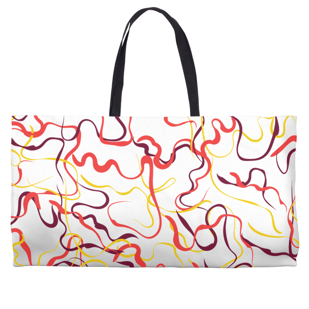 Abstract Line Pattern Weekender Totes