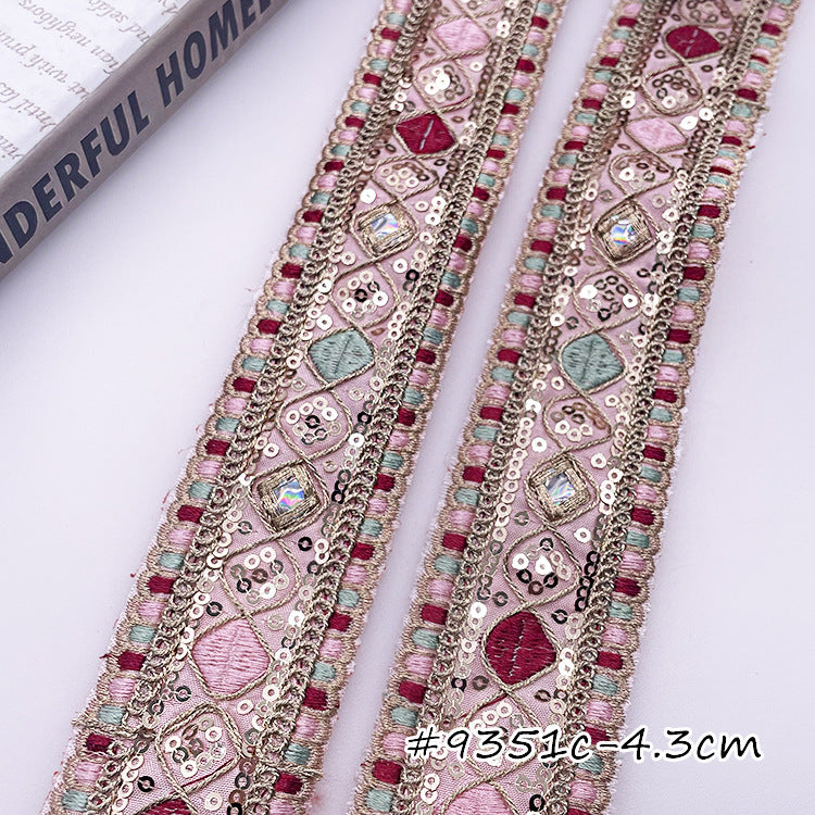 Ethnic Style Embroidered Clothing Decorative Lace