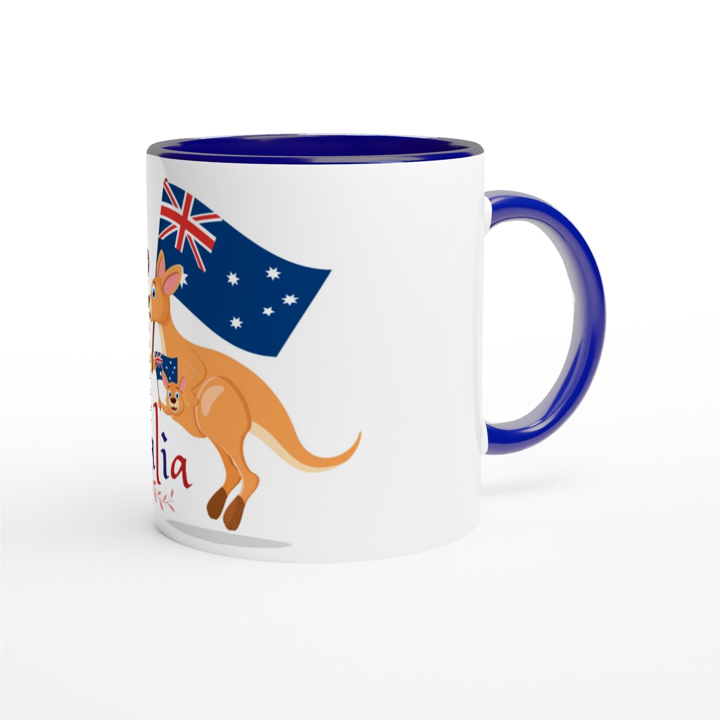 Australia Flag White 11oz Ceramic Mug with Color Inside