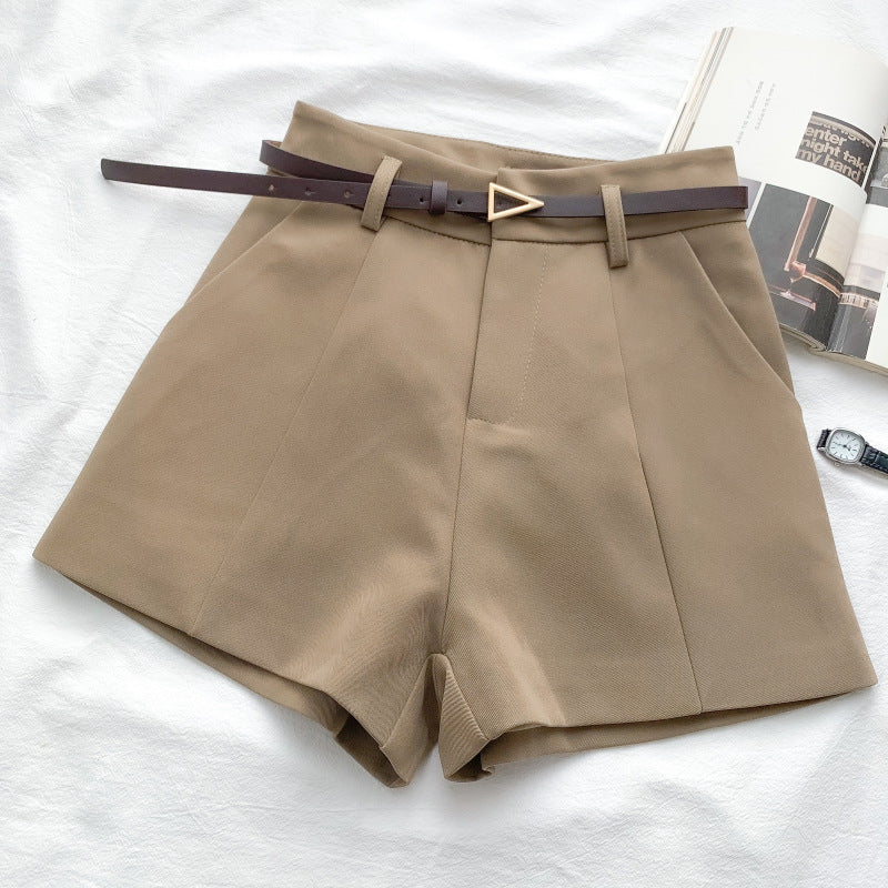 Fashion Versatile High Waist Slim Suit Shorts