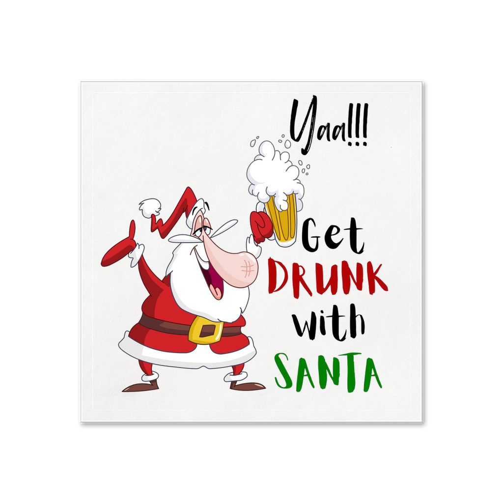 Drunk Santa Uncoined Napkins