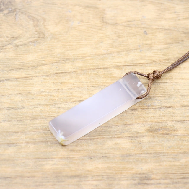 Healing Crystal Natural Stone Slice Pendants Necklace