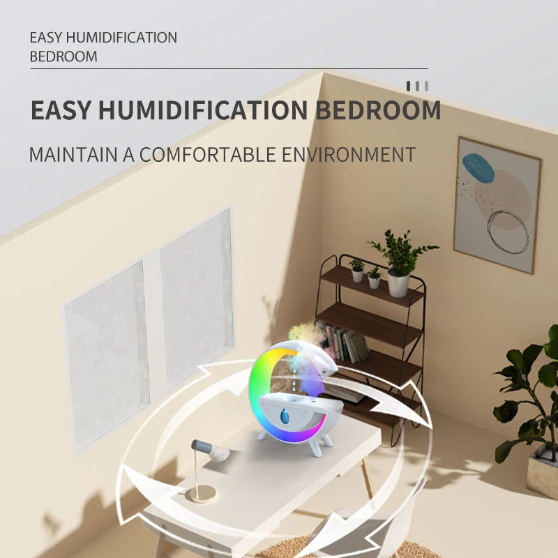 RGB Night Light Water Droplet Sprayer Anti-Gravity Air Humidifier 350ml Creative Home Office Mist Maker Diffuser valentine Gift