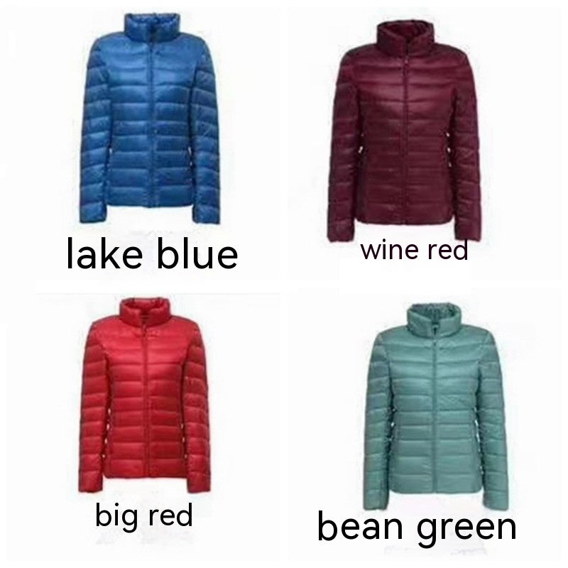 Lightweight Down Jacket Women's Short Plus Size Ultrathin Coat