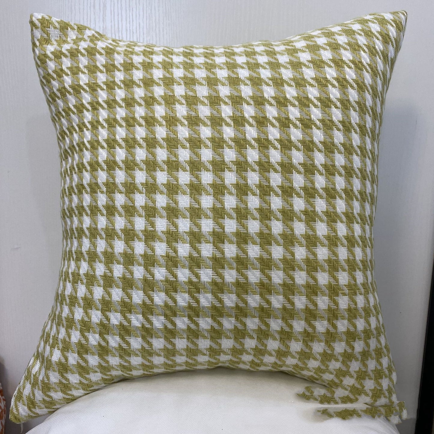 Thousand Bird Grid Ins Style Light Luxury Linen Pillowcase