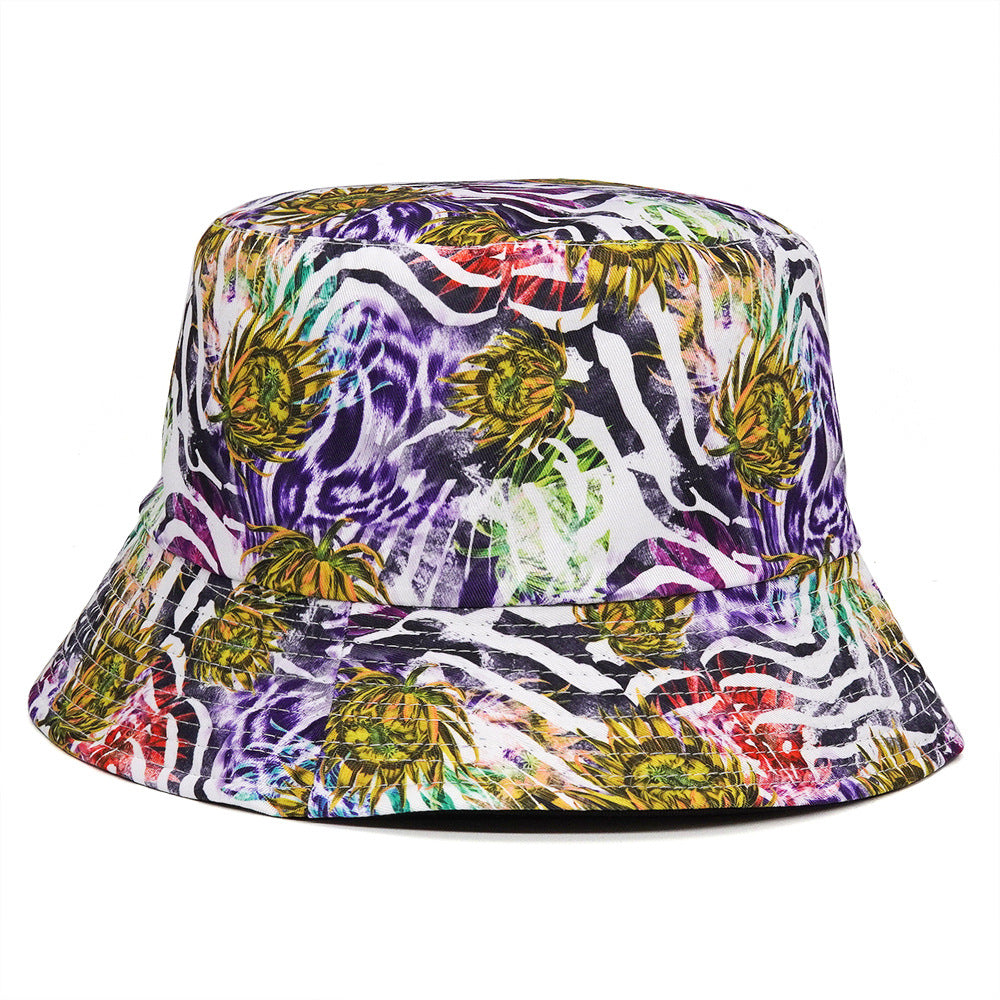 Women's European And American Fashionable Printed Sun Hat