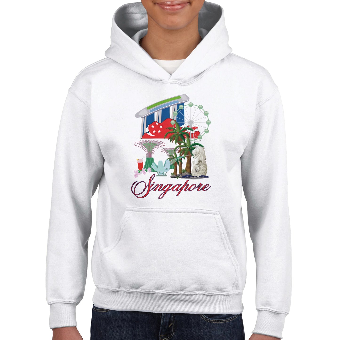 Singapore Classic Kids Pullover Hoodie