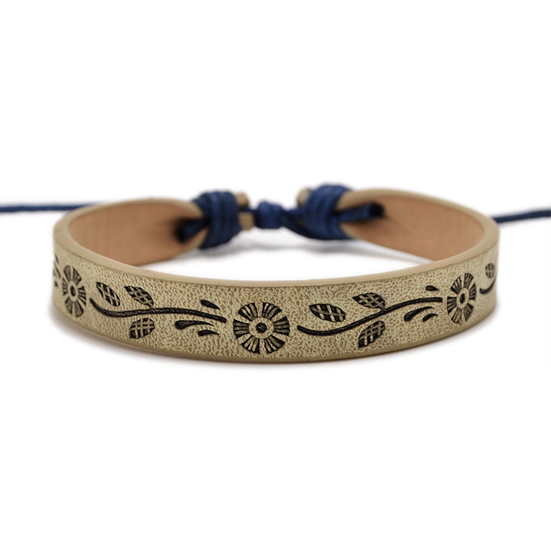 Printed Leather Bracelet PU Bracelet