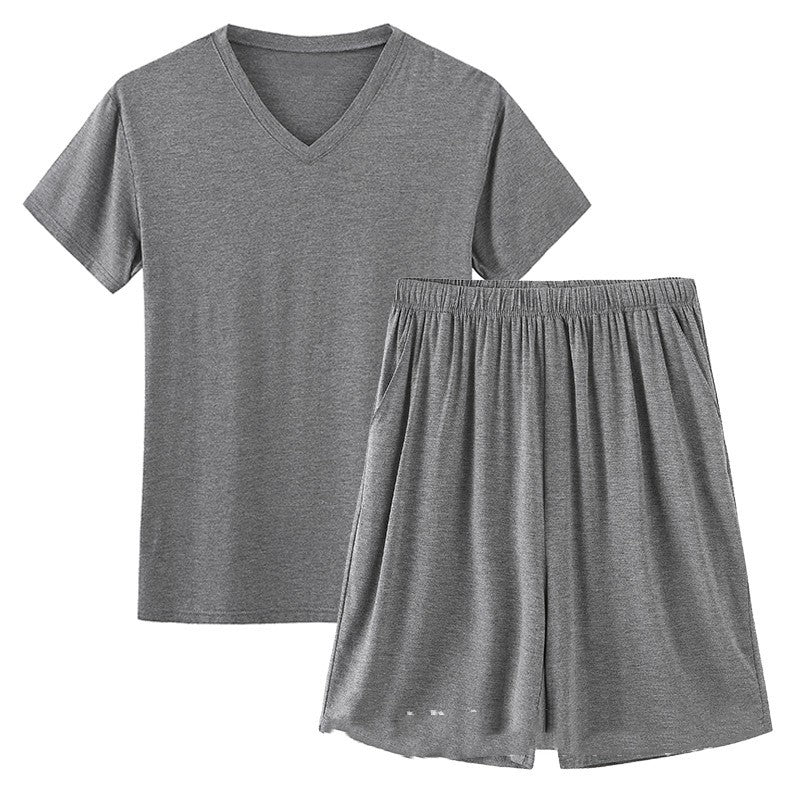 Modal Pajamas Men's Summer Shorts Short Sleeve