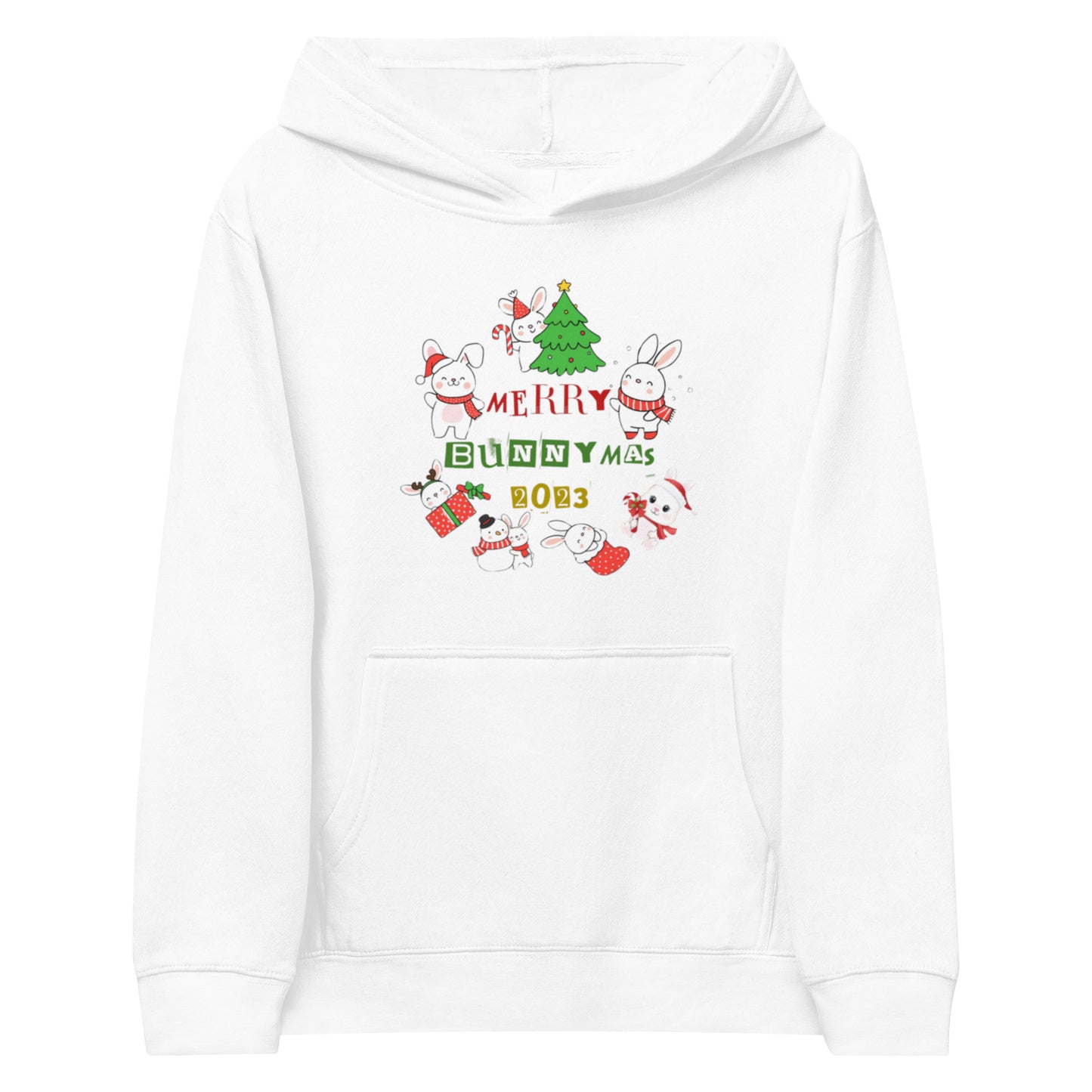 Bunny-mas Kids fleece hoodie