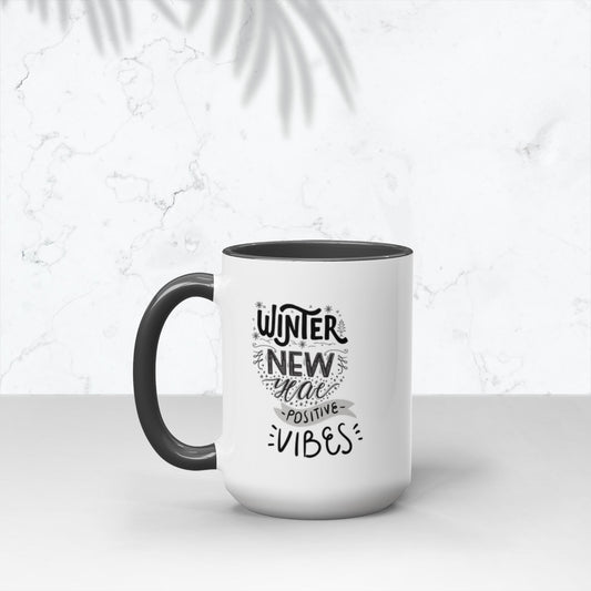 Winter New Year VibesAccent Mugs