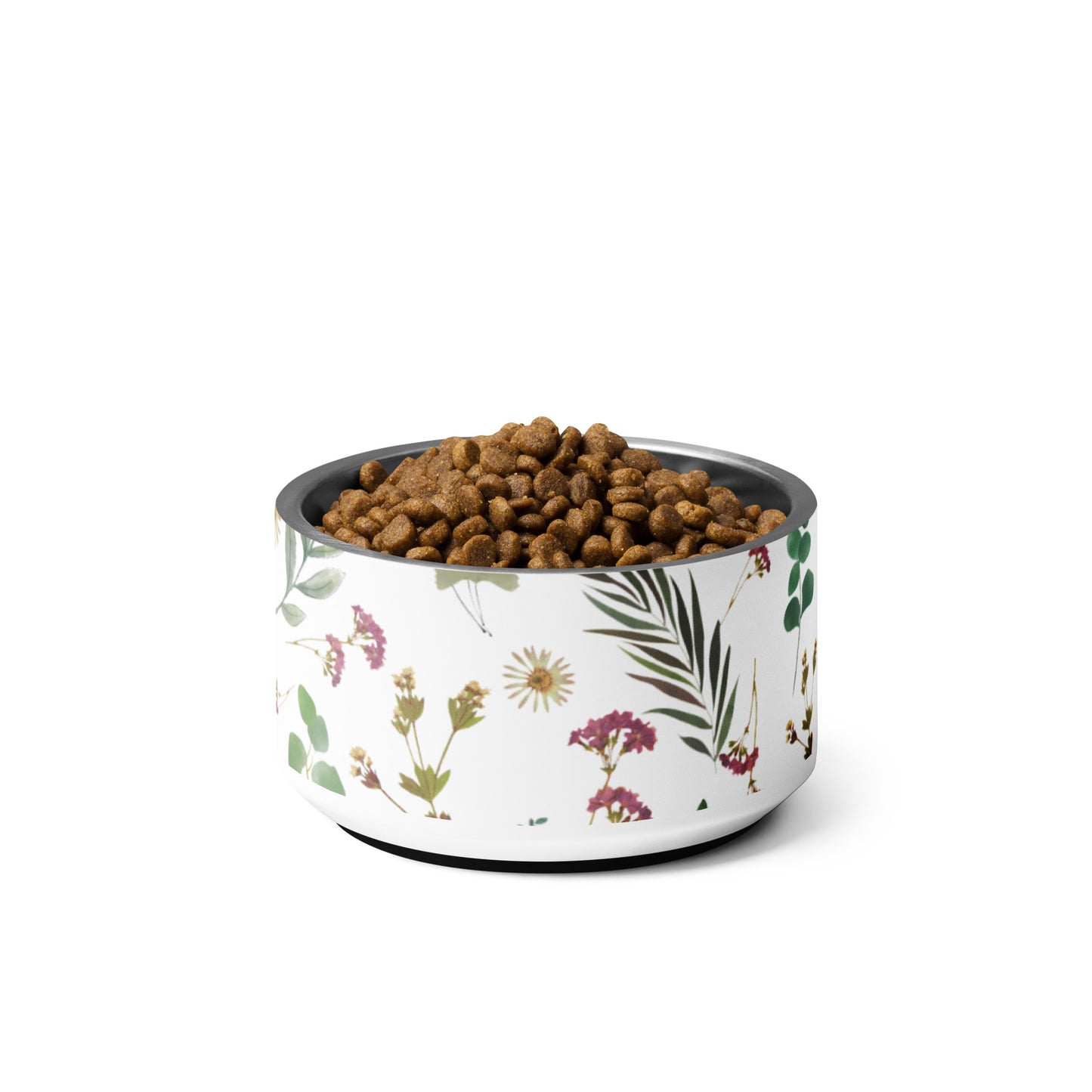 Flower and Leaf Pattern Pet bowl