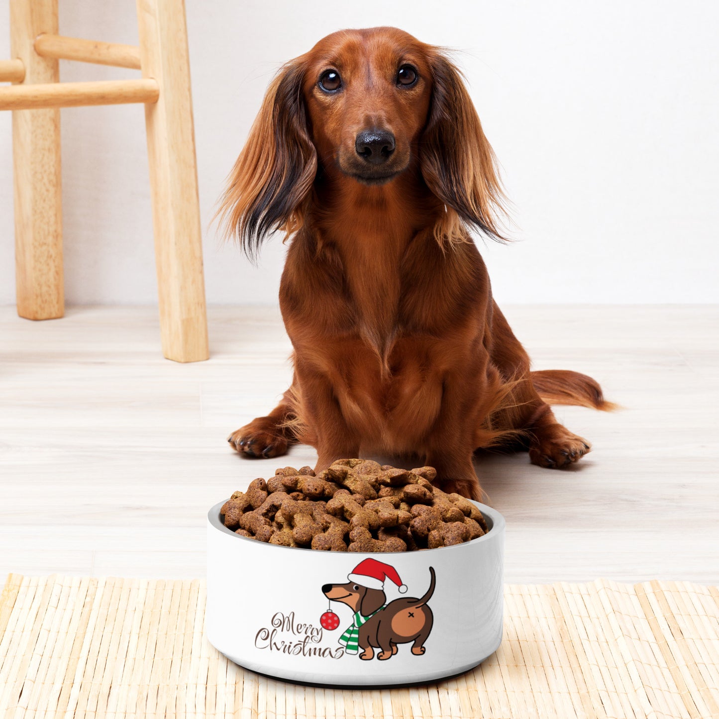 Dachshund Christmas Pet bowl