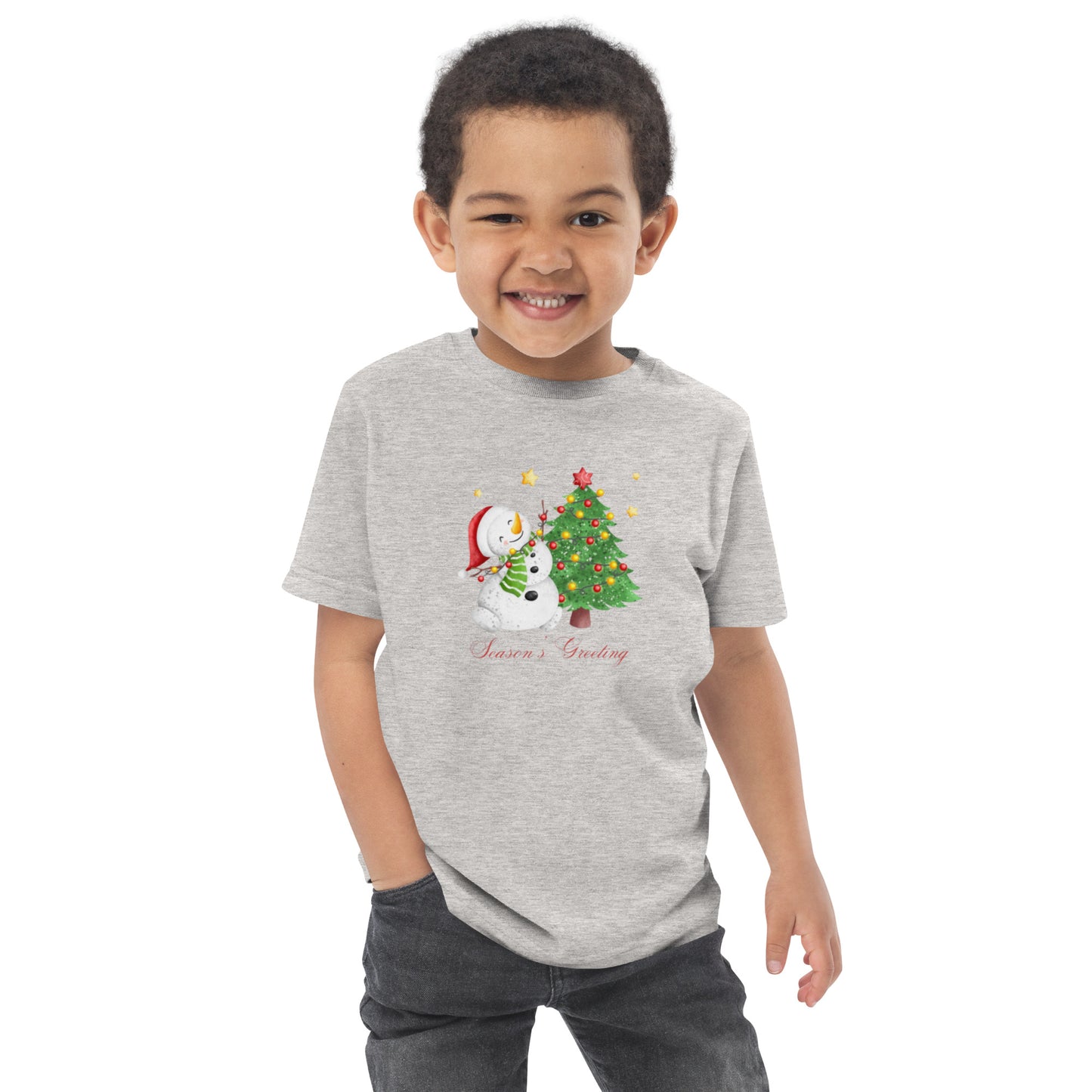 Season Greeting Toddler jersey t-shirt