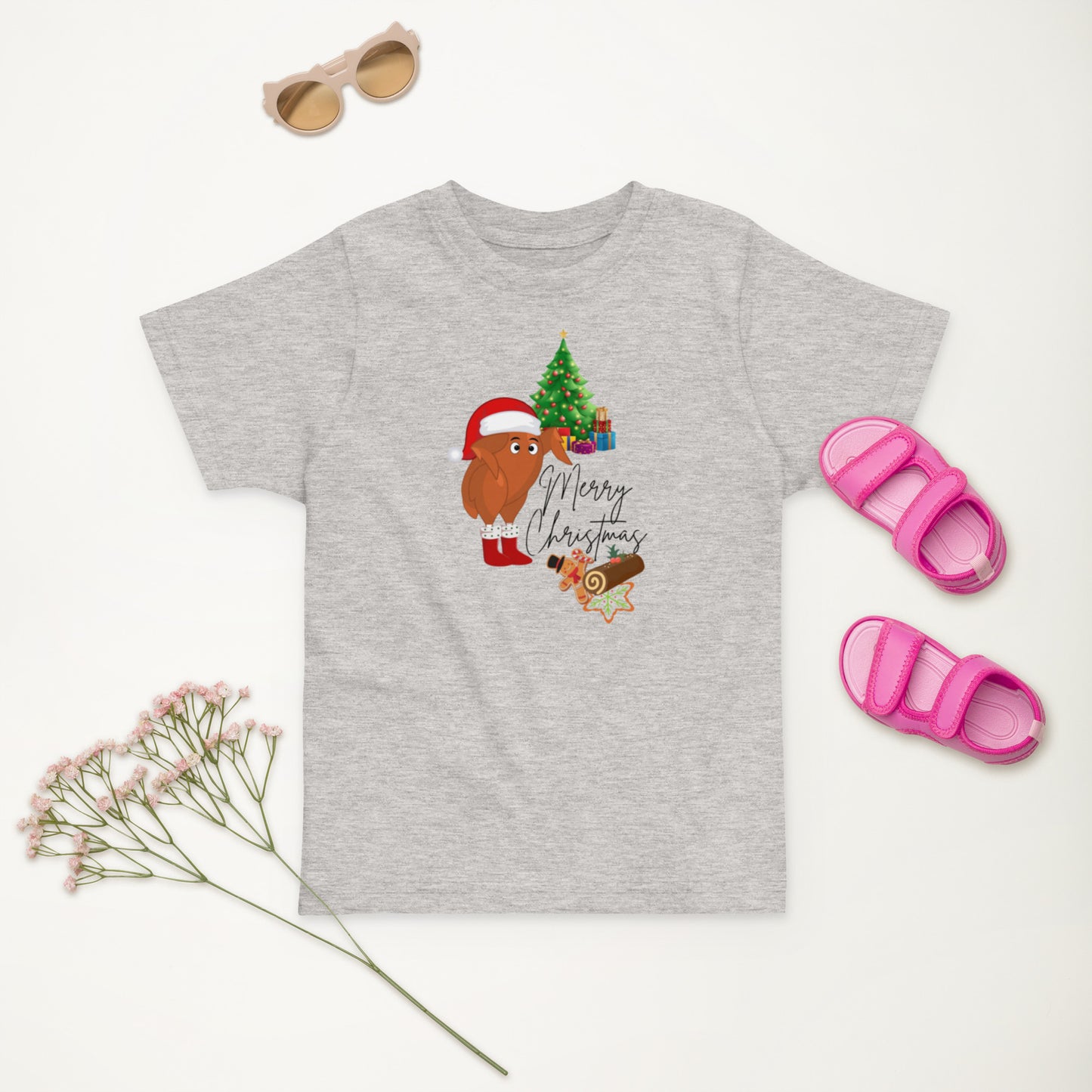 Turkey Christmas Toddler jersey t-shirt