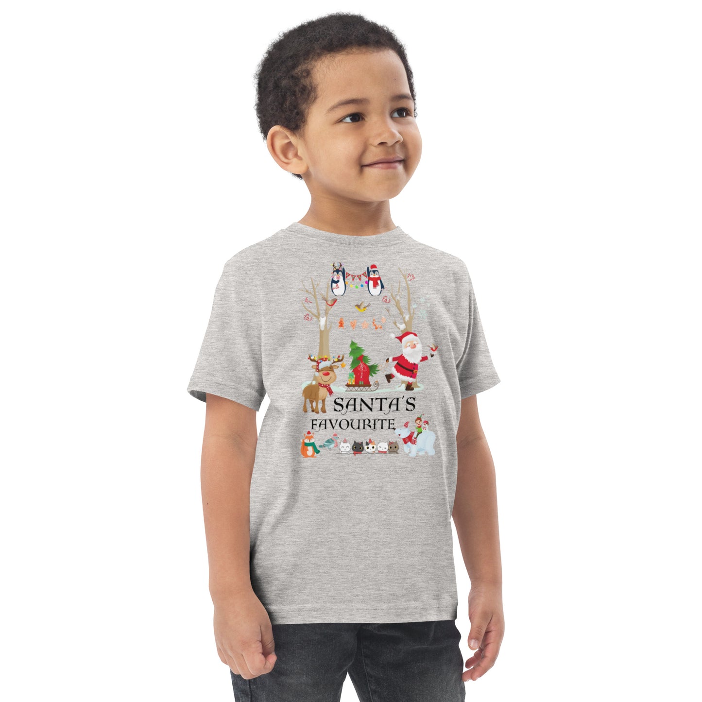 Santa's Fav Toddler jersey t-shirt