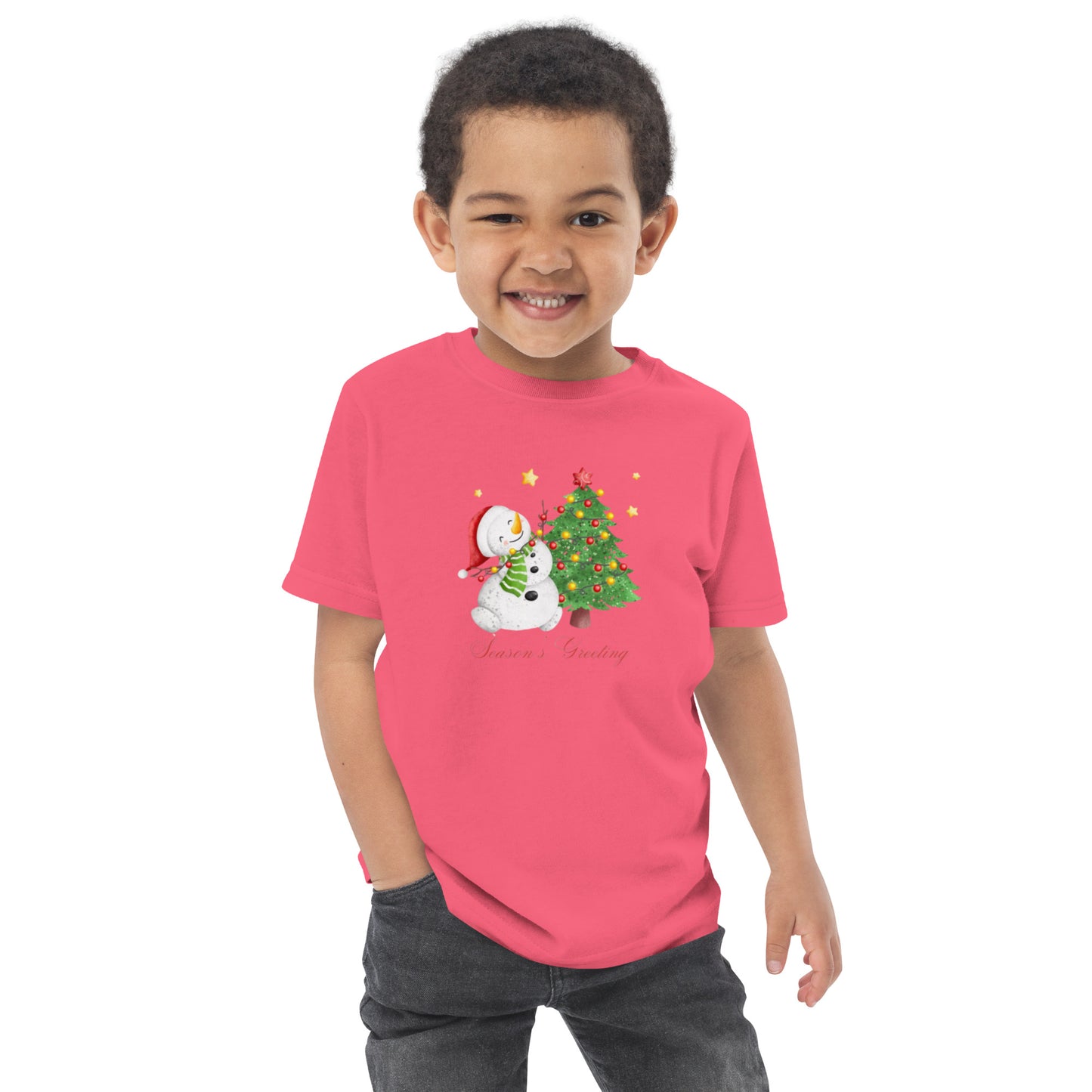 Season Greeting Toddler jersey t-shirt