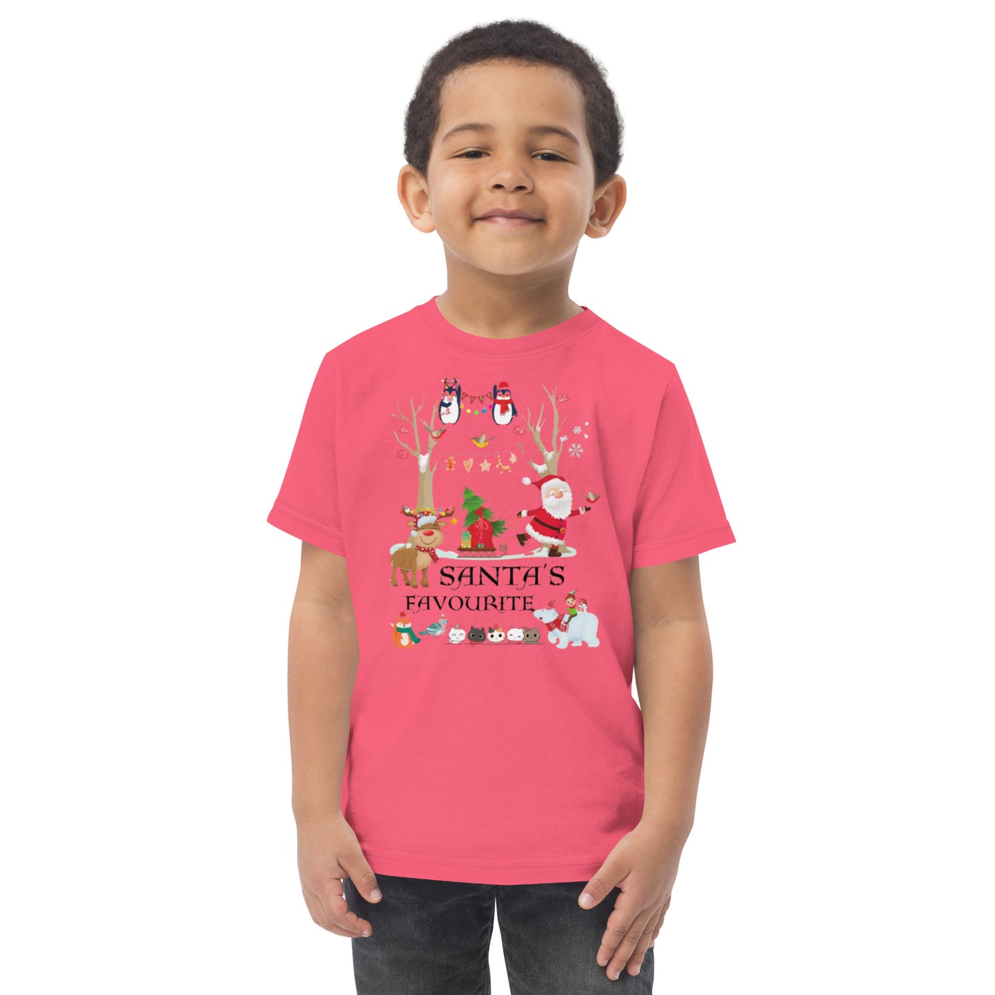 Santa's Fav Toddler jersey t-shirt