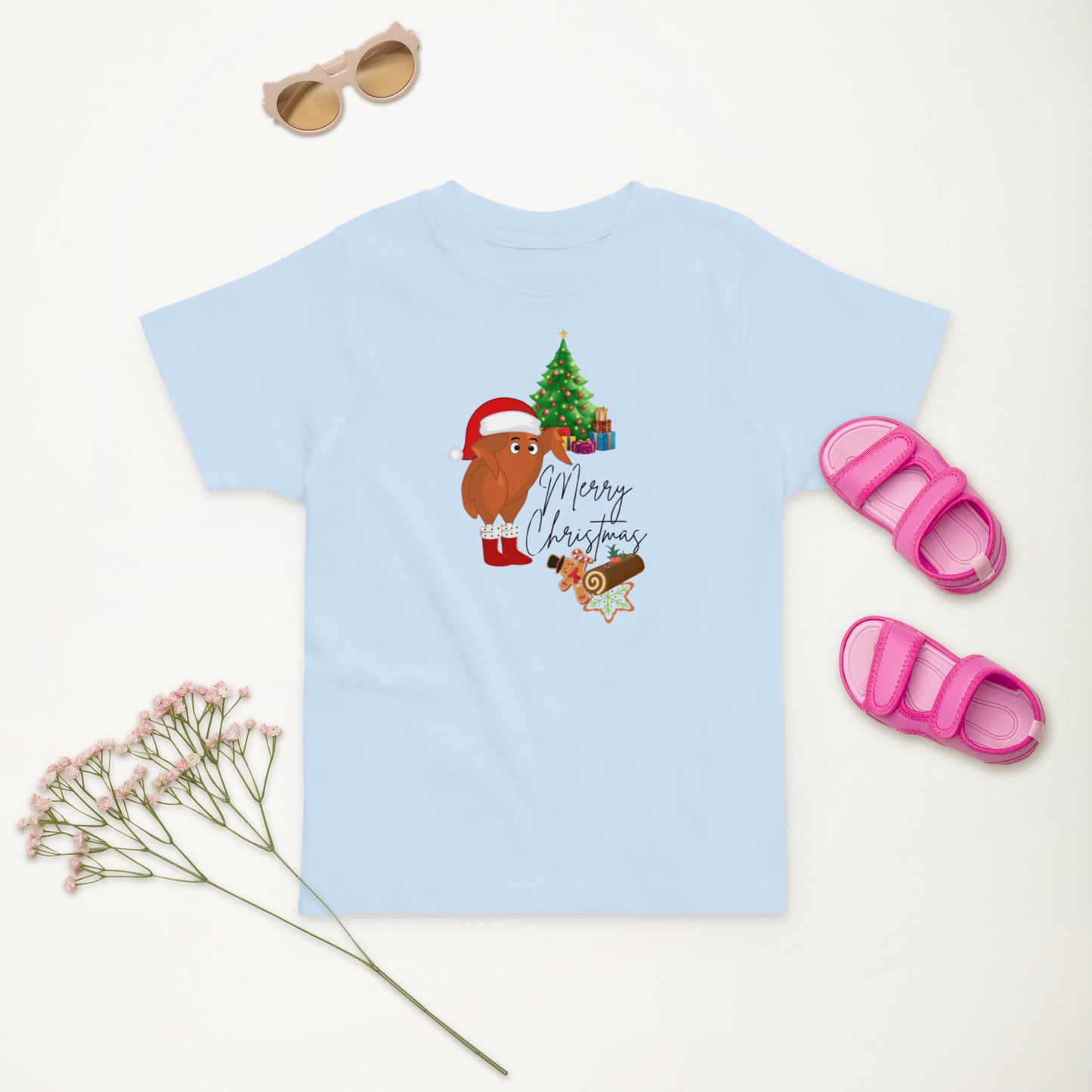 Turkey Christmas Toddler jersey t-shirt