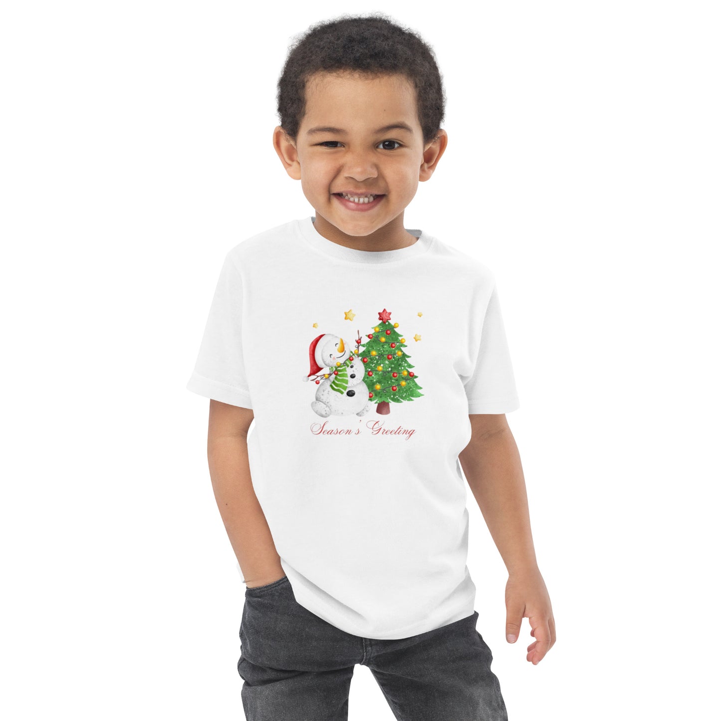 Season Greeting Toddler jersey t-shirt