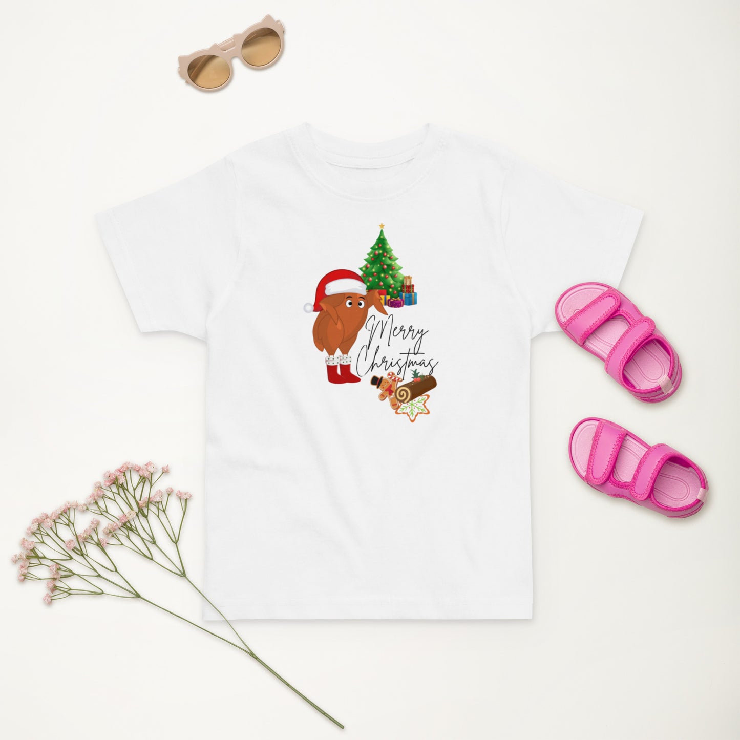 Turkey Christmas Toddler jersey t-shirt
