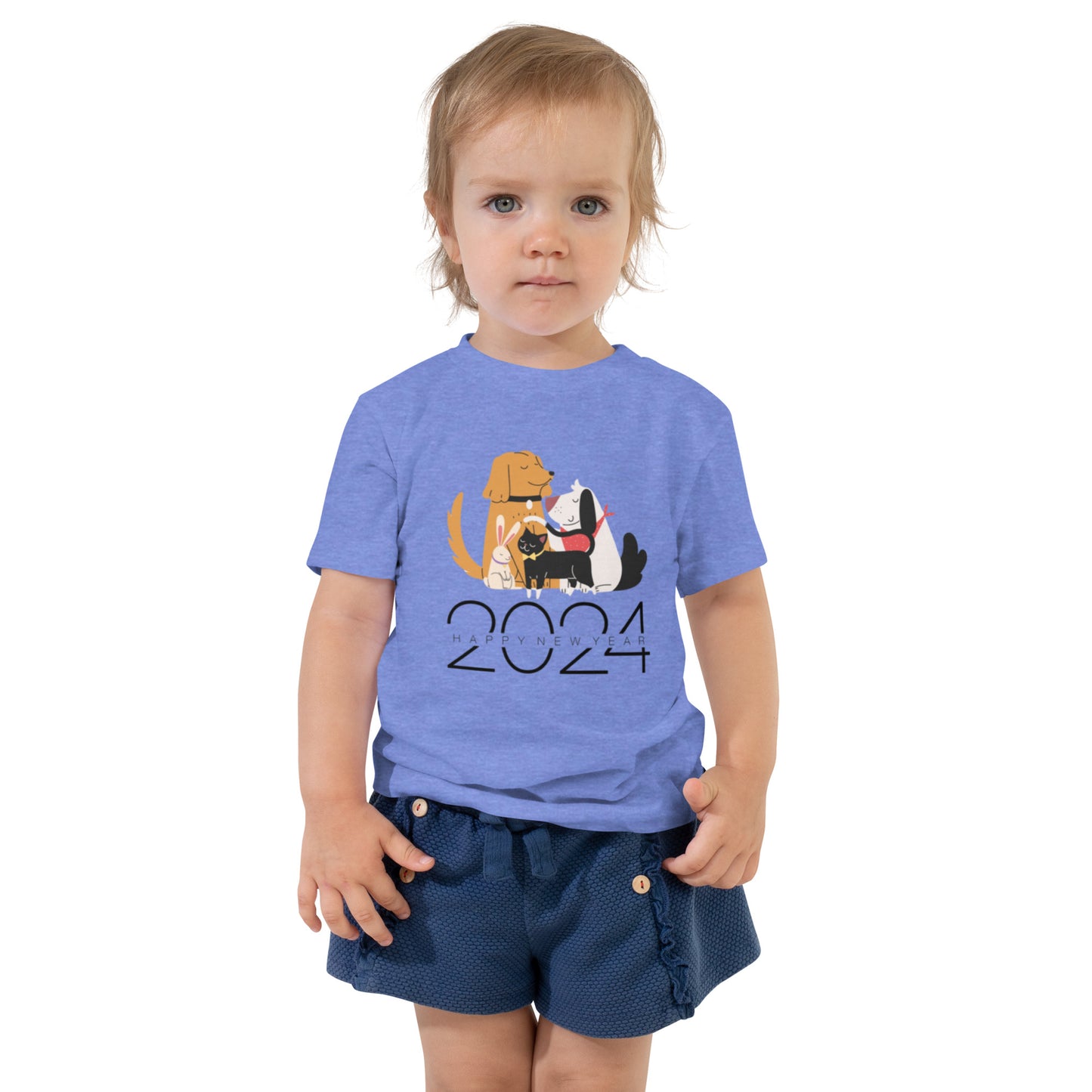 Animal New Year 2024 Toddler Short Sleeve Tee